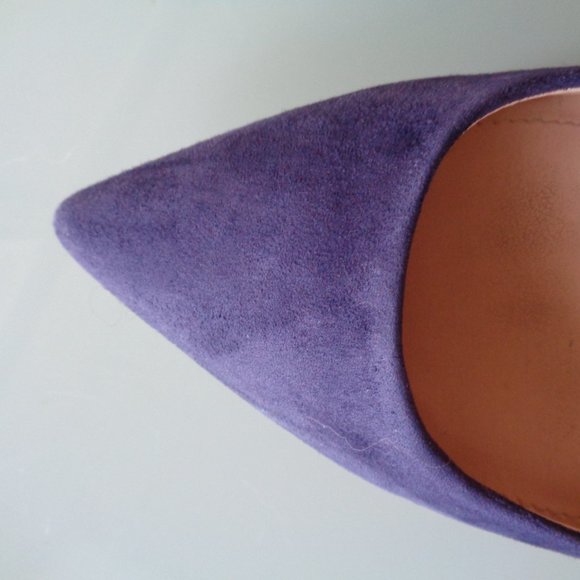 Vince Camuto Blue-Purple Suede Pointed Toe Pumps - Picture 4 of 8
